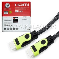 کابل 5 متر HDMI مارک XP سرطلایی / جنس کنف و بسیار مقاوم / تمام مس واقعی / دارای شیلد و نویزگیر / تک پک جعبه ای بزرگ